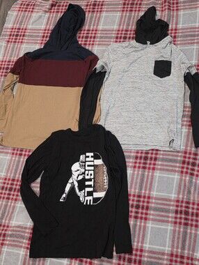 Boys Large 10/12 Long Sleeve Shirt Lot